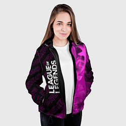 Куртка с капюшоном женская League of Legends pro gaming по-вертикали, цвет: 3D-черный — фото 2