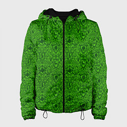 Куртка с капюшоном женская Shrek: Pattern, цвет: 3D-черный