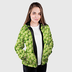 Куртка с капюшоном женская Много теннисных мячей, цвет: 3D-черный — фото 2