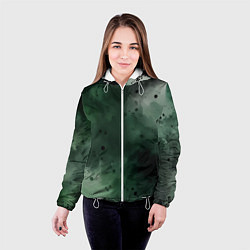 Куртка с капюшоном женская Акварелика, цвет: 3D-белый — фото 2