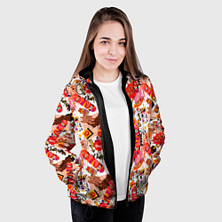 Куртка с капюшоном женская Skate boarding, цвет: 3D-черный — фото 2