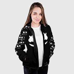 Куртка с капюшоном женская Marshmello black collection, цвет: 3D-черный — фото 2