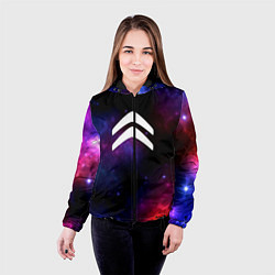 Куртка с капюшоном женская Citroen space, цвет: 3D-черный — фото 2