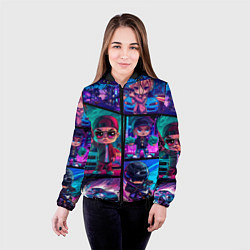 Куртка с капюшоном женская GTA chibi style, цвет: 3D-черный — фото 2