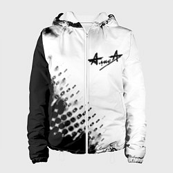 Куртка с капюшоном женская Алиса краски текстура, цвет: 3D-белый