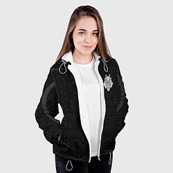 Куртка с капюшоном женская G2 triangle uniform, цвет: 3D-белый — фото 2