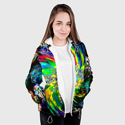 Куртка с капюшоном женская Став обнуление негатива, цвет: 3D-белый — фото 2