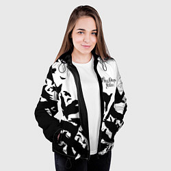 Куртка с капюшоном женская Three Days Grace вороны бенд, цвет: 3D-черный — фото 2