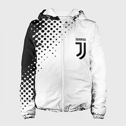 Куртка с капюшоном женская Juventus sport black geometry, цвет: 3D-белый