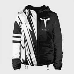 Куртка с капюшоном женская Tesla - carbon texture, цвет: 3D-черный