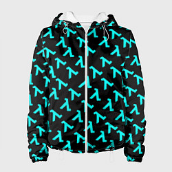 Куртка с капюшоном женская Half life pattern freeman valve, цвет: 3D-белый