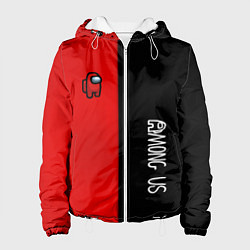 Куртка с капюшоном женская Among us mobile game, цвет: 3D-белый