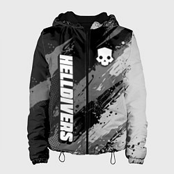 Куртка с капюшоном женская Helldivers 2: Skull Logo, цвет: 3D-черный