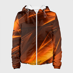 Женская куртка Geometry stripes orange
