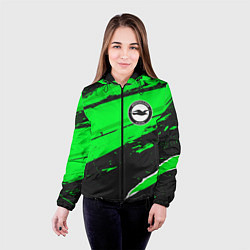 Куртка с капюшоном женская Brighton sport green, цвет: 3D-черный — фото 2