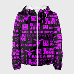 Женская куртка Bon Jovi neon pink rock