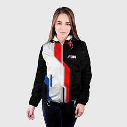 Куртка с капюшоном женская BMW - униформа, цвет: 3D-белый — фото 2