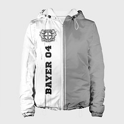 Куртка с капюшоном женская Bayer 04 sport на светлом фоне по-вертикали, цвет: 3D-белый