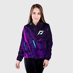 Куртка с капюшоном женская Need for Speed neon gaming, цвет: 3D-черный — фото 2