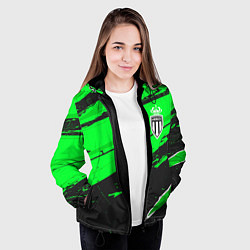 Куртка с капюшоном женская Monaco sport green, цвет: 3D-черный — фото 2