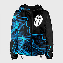 Куртка с капюшоном женская Rolling Stones sound wave, цвет: 3D-черный