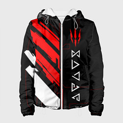 Куртка с капюшоном женская The Witcher - Кибер, цвет: 3D-белый