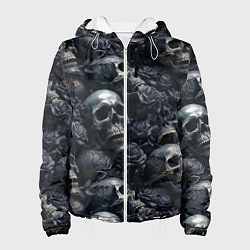 Куртка с капюшоном женская Пепельное поле, цвет: 3D-белый