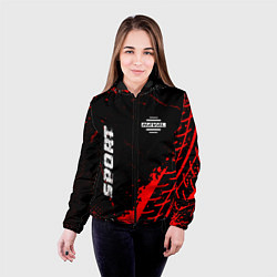 Куртка с капюшоном женская Haval red sport tires, цвет: 3D-черный — фото 2