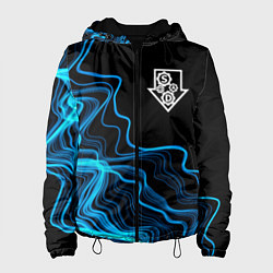 Куртка с капюшоном женская System of a Down sound wave, цвет: 3D-черный