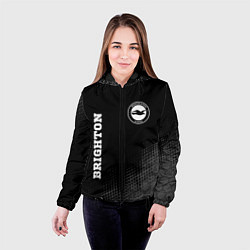Куртка с капюшоном женская Brighton sport на темном фоне вертикально, цвет: 3D-черный — фото 2