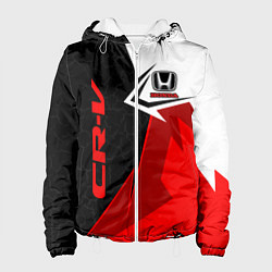 Куртка с капюшоном женская Honda CR-V - sport uniform, цвет: 3D-белый