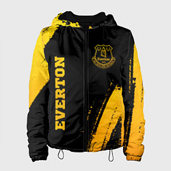 Куртка с капюшоном женская Everton - gold gradient вертикально, цвет: 3D-черный