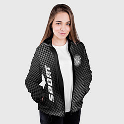 Куртка с капюшоном женская Chrysler sport carbon, цвет: 3D-черный — фото 2