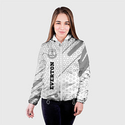 Куртка с капюшоном женская Everton sport на светлом фоне по-вертикали, цвет: 3D-белый — фото 2
