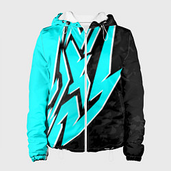 Куртка с капюшоном женская Mint graffiti, цвет: 3D-белый