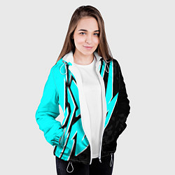 Куртка с капюшоном женская Mint graffiti, цвет: 3D-белый — фото 2