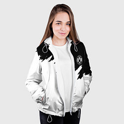 Куртка с капюшоном женская Borussia краски белые, цвет: 3D-белый — фото 2