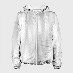 Куртка с капюшоном женская Светлый серый абстрактные полосы, цвет: 3D-белый