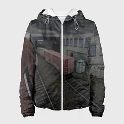 Куртка с капюшоном женская Counter Strike 1 6 de train, цвет: 3D-белый