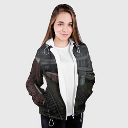 Куртка с капюшоном женская Counter Strike 1 6 de train, цвет: 3D-белый — фото 2