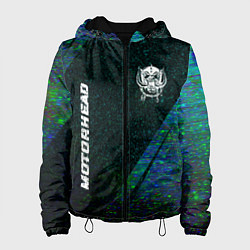 Куртка с капюшоном женская Motorhead glitch blue, цвет: 3D-черный