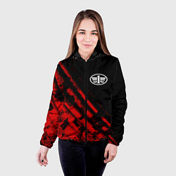 Куртка с капюшоном женская FAW sport grunge, цвет: 3D-черный — фото 2