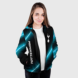 Куртка с капюшоном женская Tottenham неоновые лампы, цвет: 3D-черный — фото 2