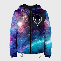 Куртка с капюшоном женская Evangelion space anime, цвет: 3D-черный