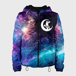 Куртка с капюшоном женская Angels of Death space anime, цвет: 3D-черный