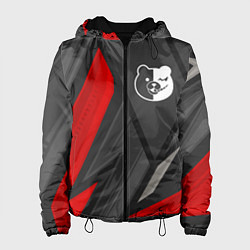 Куртка с капюшоном женская Danganronpa red lines, цвет: 3D-черный