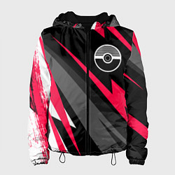 Куртка с капюшоном женская Pokemon electro lines, цвет: 3D-черный