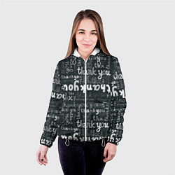 Куртка с капюшоном женская Thank you thanks, цвет: 3D-белый — фото 2