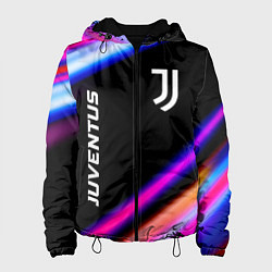 Куртка с капюшоном женская Juventus speed game lights, цвет: 3D-черный