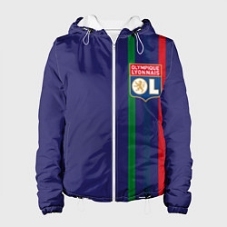 Куртка с капюшоном женская Olympique lyonnais, цвет: 3D-белый